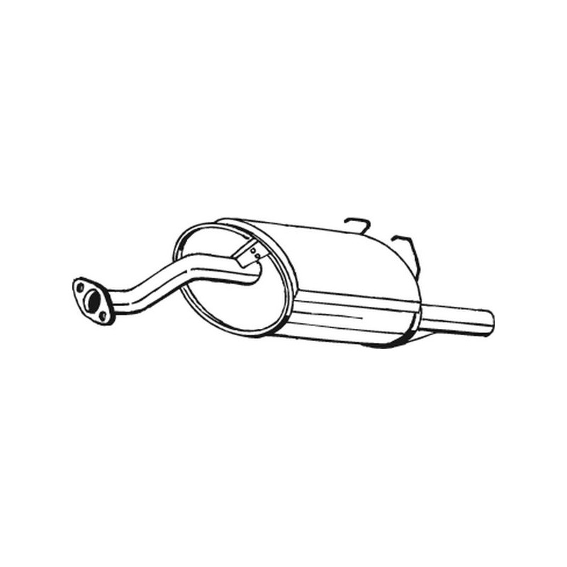 Silencieux d'échappement Arrière Pour Honda CRX III 18030SR2J40 18031SR2506