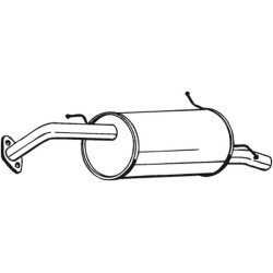 Silencieux d'échappement Arrière Pour Mazda 323 C IV F MX-3 B6E540100A