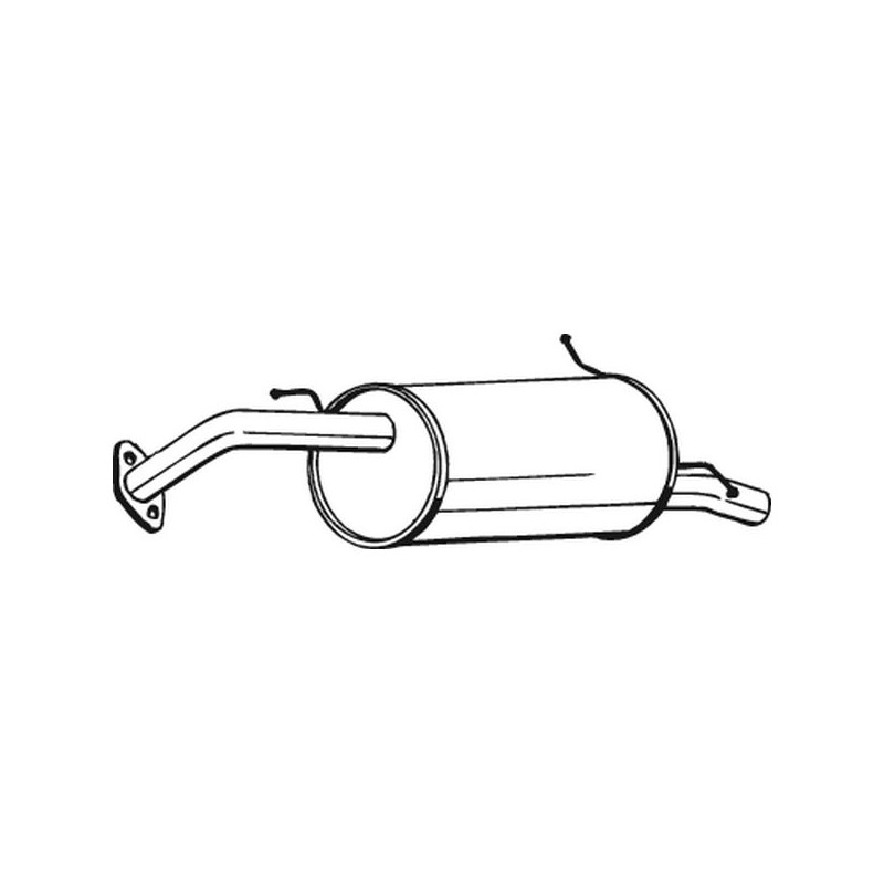 Silencieux d'échappement Arrière Pour Mazda 323 C IV F MX-3 B6E540100A