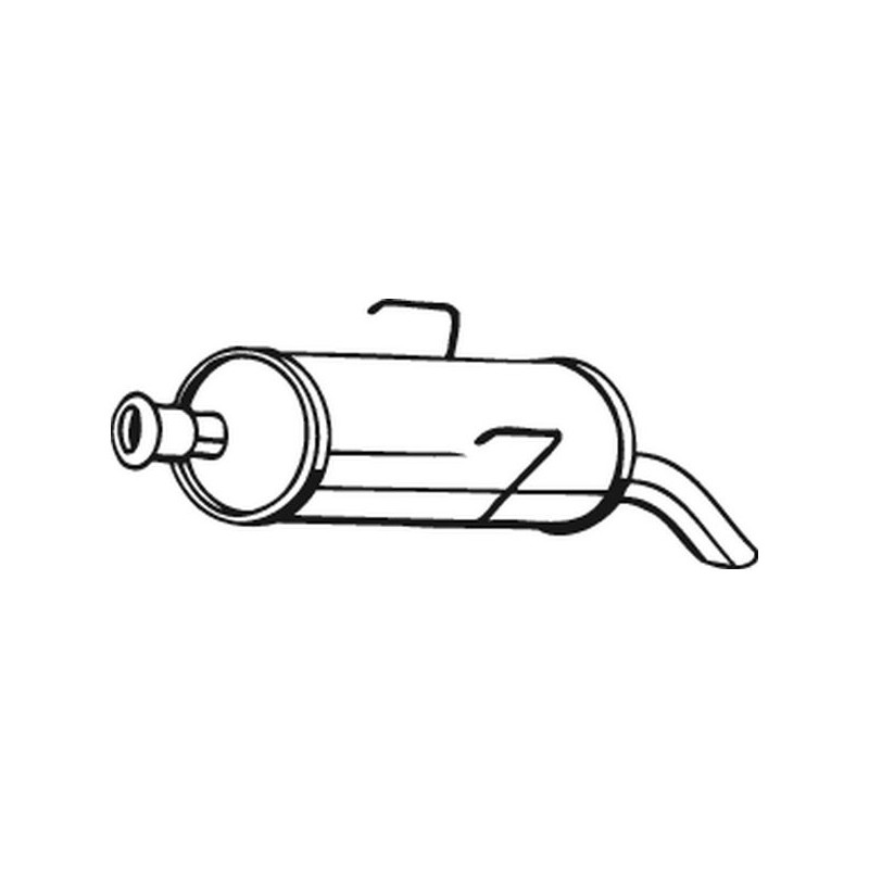 Silencieux d'échappement Arrière Pour Peugeot 106 I 172670 172697 1730Y4