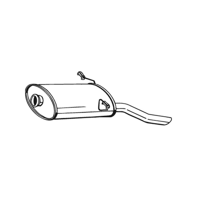 Silencieux d'échappement Arrière Pour Peugeot 405 II 172674 172676