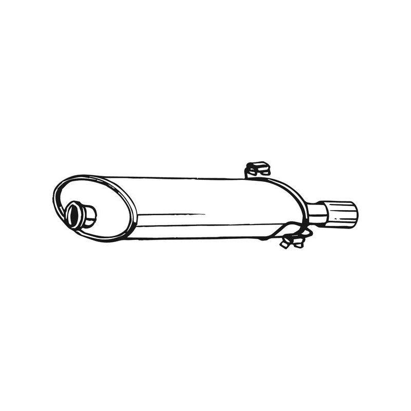 Silencieux d'échappement Arrière Pour Peugeot 306 1726E2 1726FK