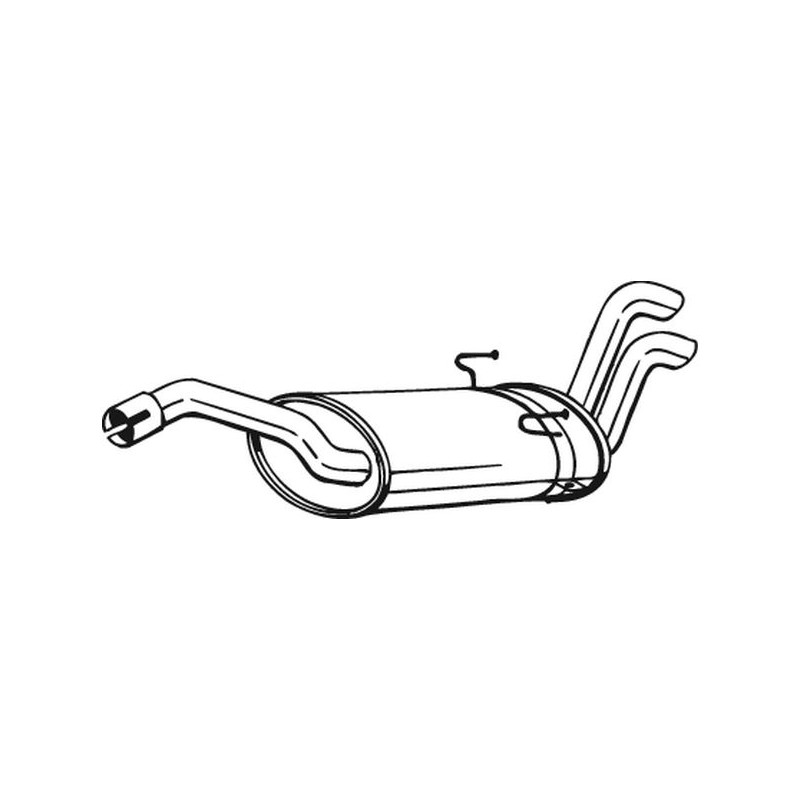 Silencieux d'échappement Arrière Pour Peugeot 806 Fiat Citroën Lancia 1726N9