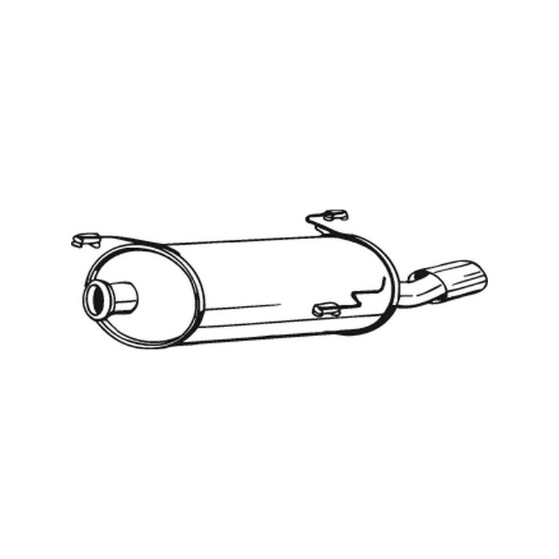 Silencieux d'échappement Arrière Pour Peugeot 306 172680 1726FN