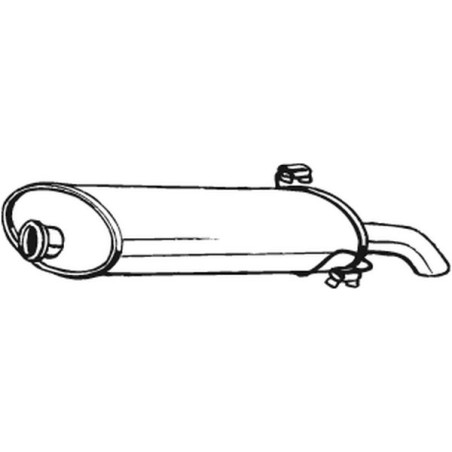 Silencieux d'échappement Arrière Pour Peugeot 306 172686 1726E1