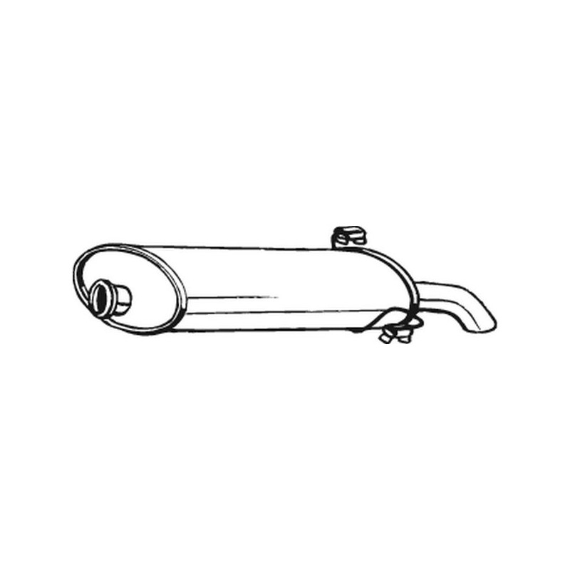 Silencieux d'échappement Arrière Pour Peugeot 306 172686 1726E1