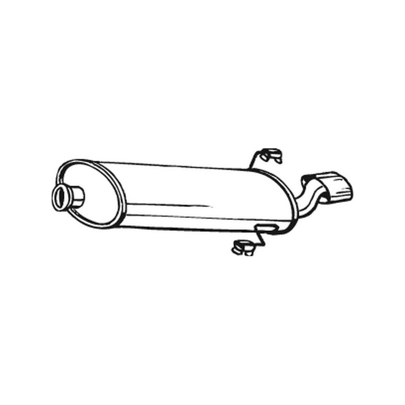 Silencieux d'échappement Arrière Pour Peugeot 306 1726E3 1726FH