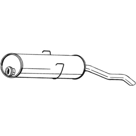 Silencieux d'échappement Arrière Pour Peugeot 172176 172602 172606 172611