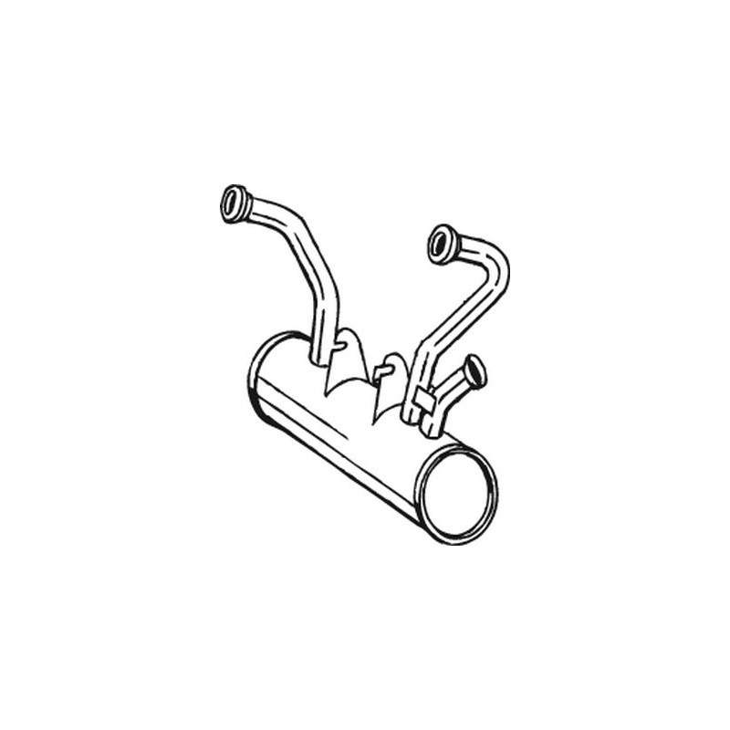 Silencieux d'échappement Avant Pour Citroën 2 CV Acadiane AMI Dyane 5429110R