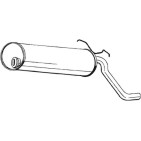Silencieux d'échappement Arrière Pour Citroën C15 96012772