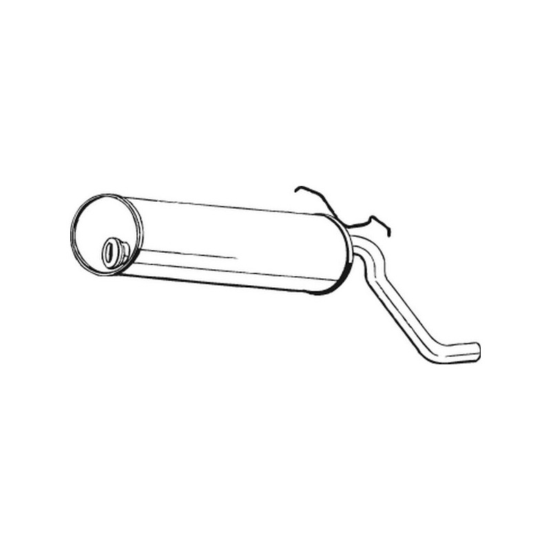 Silencieux d'échappement Arrière Pour Citroën C15 96012772