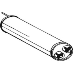 Silencieux d'échappement Central Pour Citroën BX 171764 95576336
