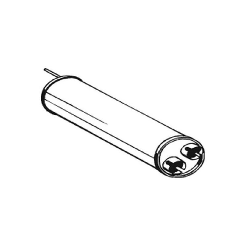 Silencieux d'échappement Central Pour Citroën BX 171764 95576336