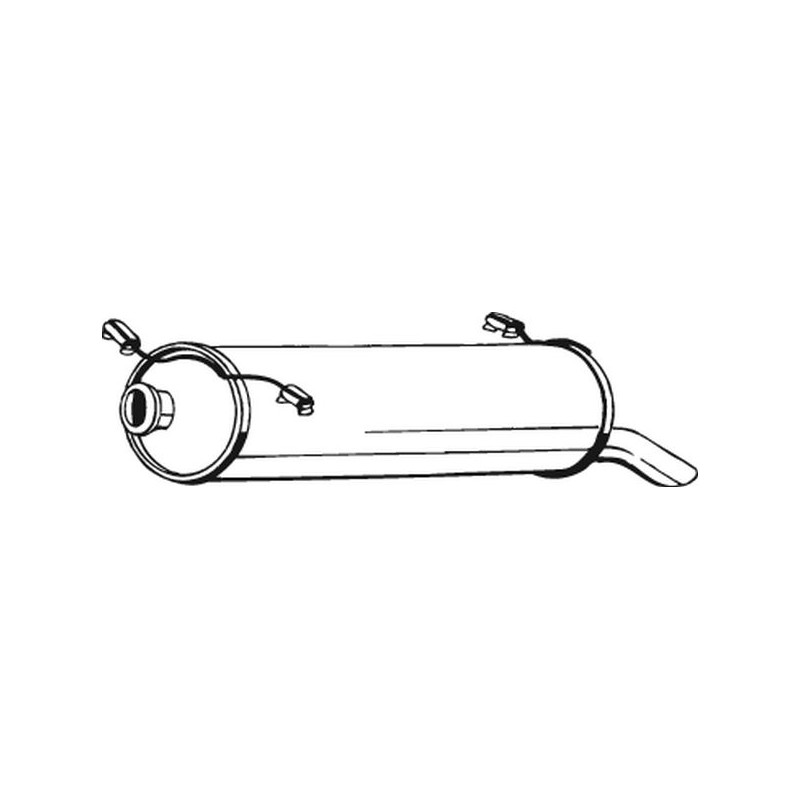 Silencieux d'échappement Arrière Pour Citroën Xantia 1726H4 1726N4 96164371
