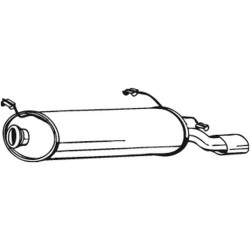 Silencieux d'échappement Arrière Pour Citroën ZX 1726H3 1726L5 1726R9 1726S0