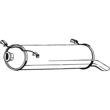 Silencieux d'échappement Arrière Pour Citroën Xantia 172682 1726J0