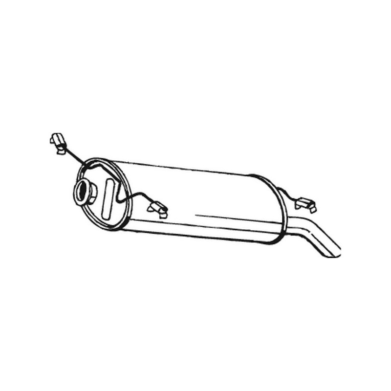 Silencieux d'échappement Arrière Pour Citroën Xantia 172681 96164115