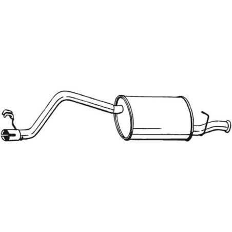 Silencieux d'échappement Arrière Pour Fiat Autobianchi Lancia 7588263 7535561
