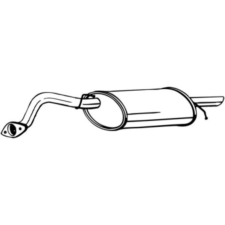 Silencieux d'échappement Arrière Pour Daewoo Lanos 96182256 96182956 96350703