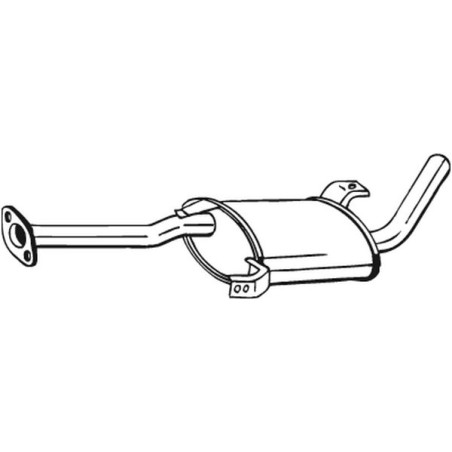 Silencieux d'échappement Central Pour Nissan Terrano II 201007F053