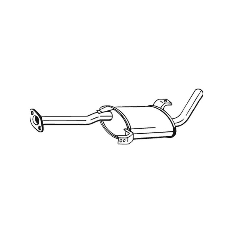 Silencieux d'échappement Central Pour Nissan Terrano II 201007F053