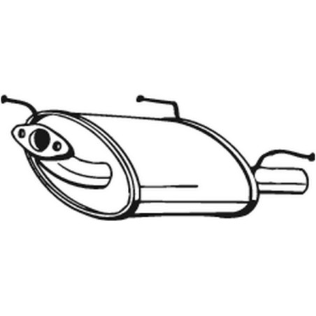 Silencieux d'échappement Arrière Pour Nissan Almera I Hatchback 201000N763