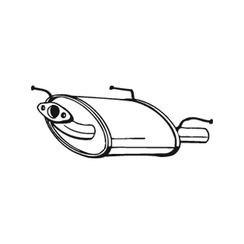 Silencieux d'échappement Arrière Pour Nissan Almera I Hatchback 201000N763