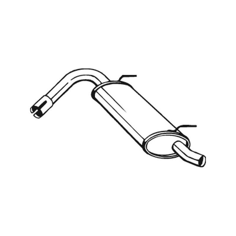 Silencieux d'échappement Arrière Pour Fiat Panda 51763719