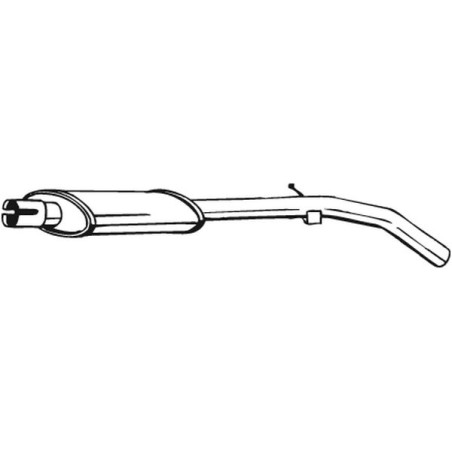 Silencieux d'échappement Central Pour Fiat Punto Van 7735676