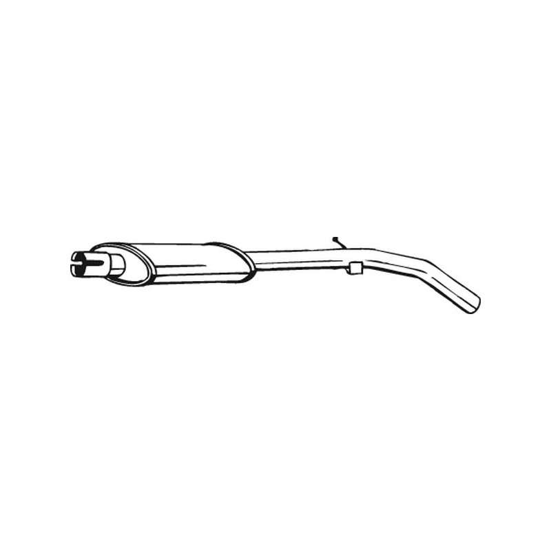 Silencieux d'échappement Central Pour Fiat Punto Van 7735676