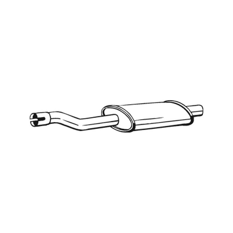 Silencieux d'échappement Central Pour Fiat Barchetta 46548655 7781517