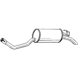Silencieux d'échappement Arrière Pour Fiat Punto Van 7735676