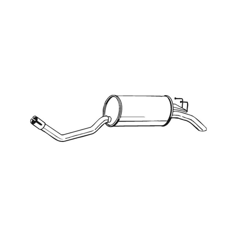 Silencieux d'échappement Arrière Pour Fiat Punto Van 7735676