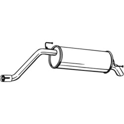 Silencieux d'échappement Arrière Pour Fiat Grande Punto Van 51782330 55703002
