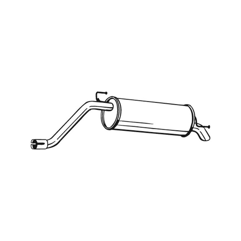 Silencieux d'échappement Arrière Pour Fiat Grande Punto Van 51782330 55703002