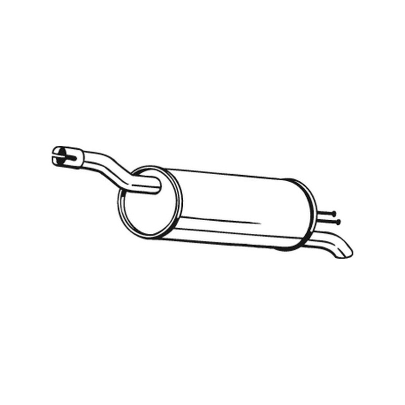 Silencieux d'échappement Arrière Pour Fiat 46844552