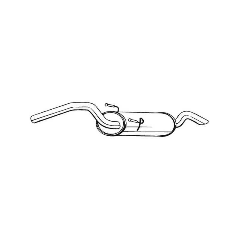 Silencieux d'échappement Arrière Pour Peugeot Fiat Citroën 1726G6 9456123380
