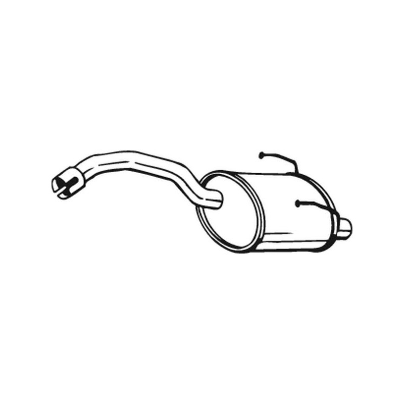 Silencieux d'échappement Arrière Pour Fiat Panda 46817654