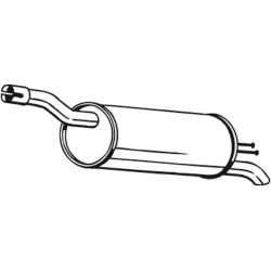 Silencieux d'échappement Arrière Pour Fiat 46843507 51723622 71765080 71765089