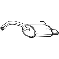 Silencieux d'échappement Arrière Pour Fiat 500 C 51786718 51873783 51873794