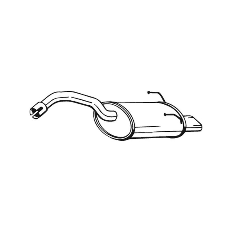 Silencieux d'échappement Arrière Pour Fiat 500 C 51786718 51873783 51873794