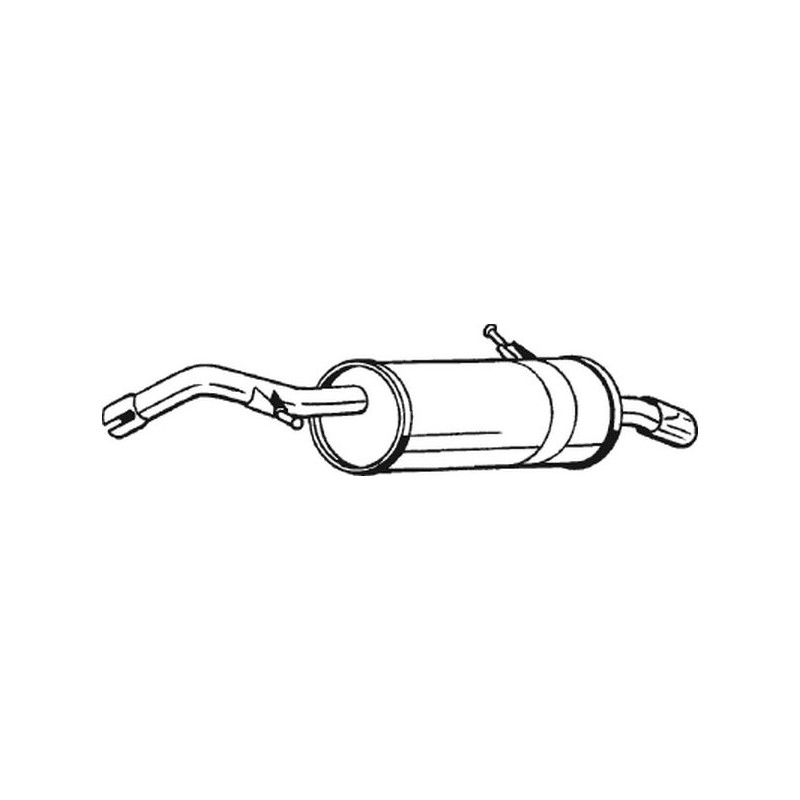 Silencieux d'échappement Arrière Pour Citroën C2 Enterprise 173017