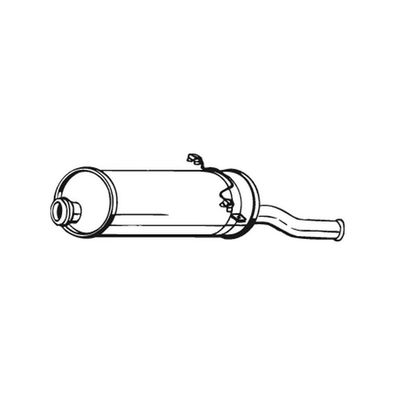 Silencieux d'échappement Arrière Pour Citroën Xsara Picasso 1726EN 1726TY
