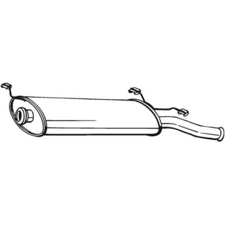 Silencieux d'échappement Arrière Pour Citroën Xsara 1726S8