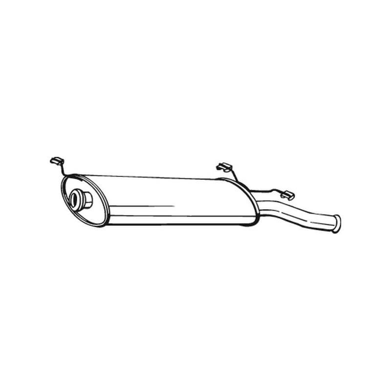 Silencieux d'échappement Arrière Pour Citroën Xsara 1726S8