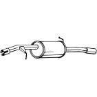 Silencieux d'échappement Arrière Pour Citroën C3 II 1607387380 1730EY