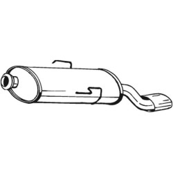 Silencieux d'échappement Arrière Pour Citroën Saxo Hatchback Van 1726AF