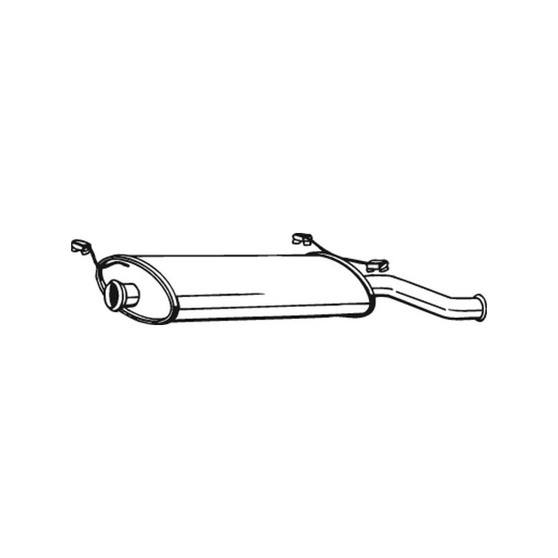 Silencieux d'échappement Arrière Pour Citroën Xsara 1726T7