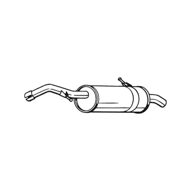Silencieux d'échappement Arrière Pour Citroën C3 I 1726XL