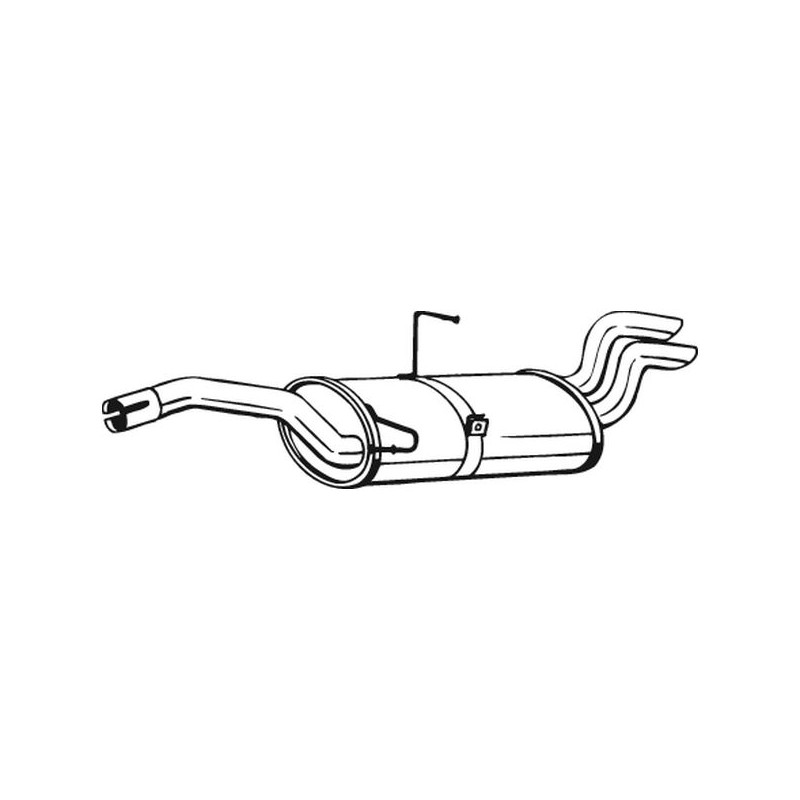 Silencieux d'échappement Arrière Pour Peugeot Fiat Citroën Lancia 1726HC